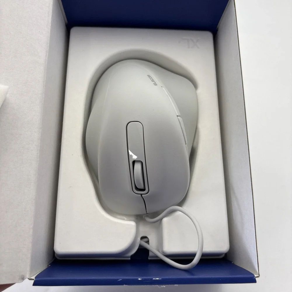 ELECOM EX-G Wired Bluetooth Mouse, Large Size, Right-Hand Compatible